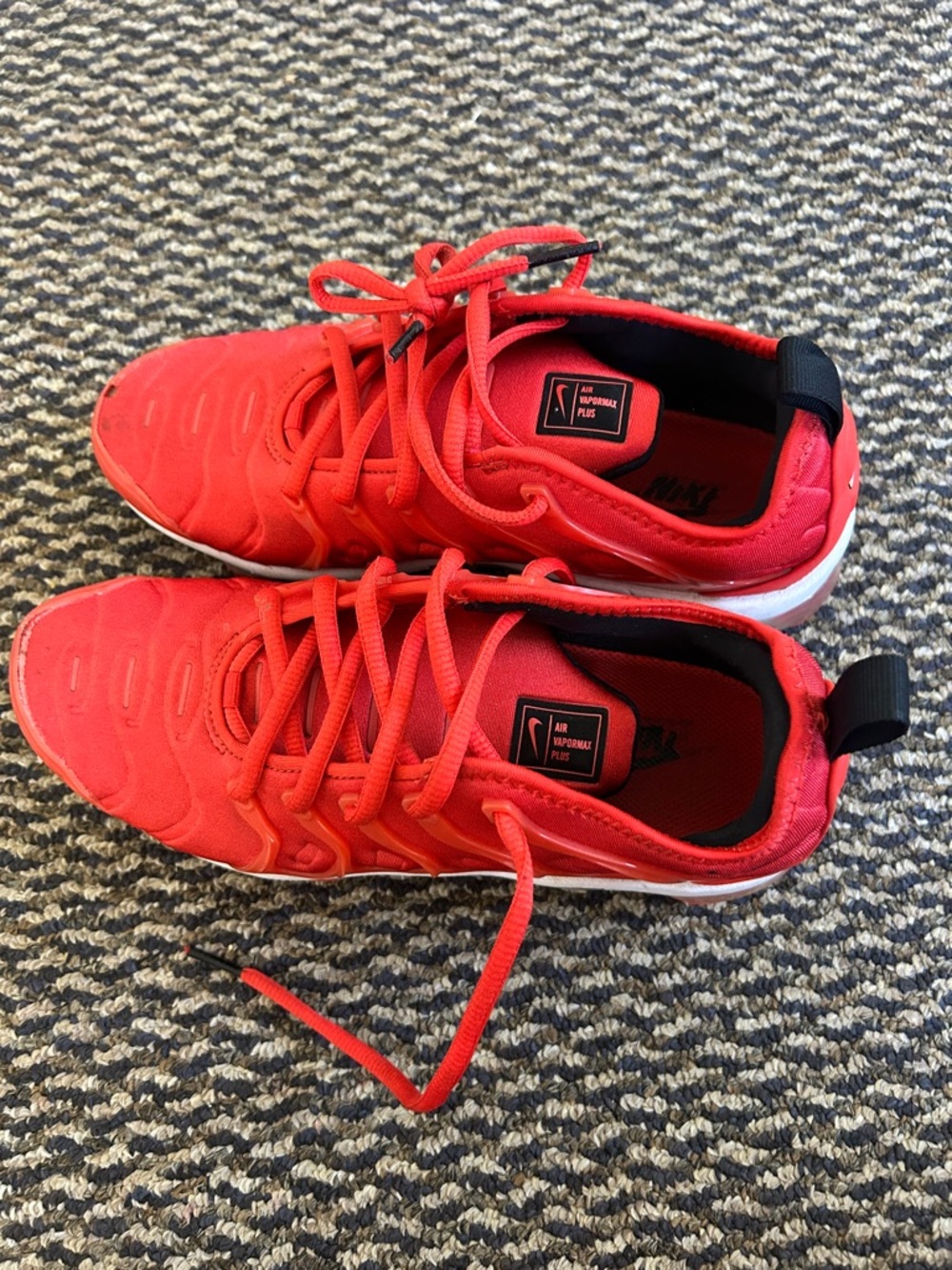 Nike Boys Red Lace-Up Air Max Sneakers